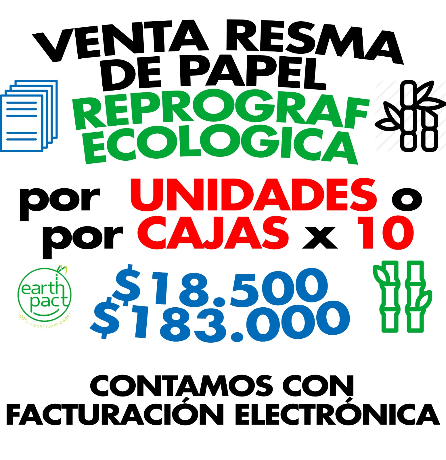 RESMA DE PAPEL REPROGRAF CARTA BLACO